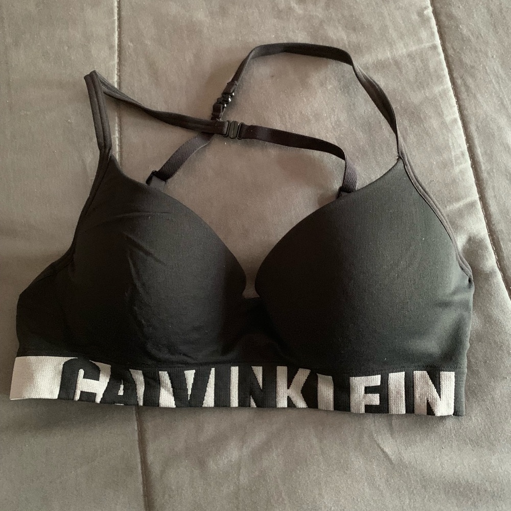 calvin klein padded sports bra